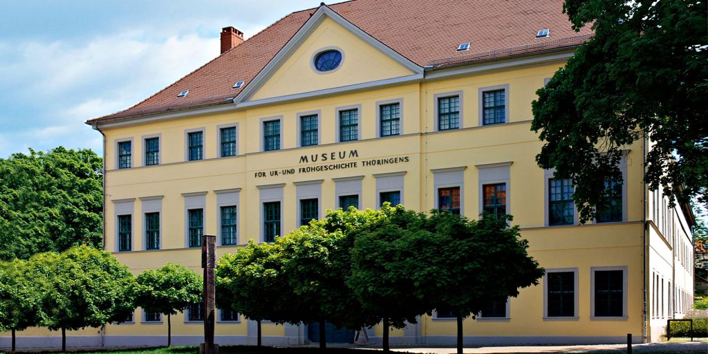 Das Haus mit dem Museum für Ur- und Früh-Geschichte in Weimar.